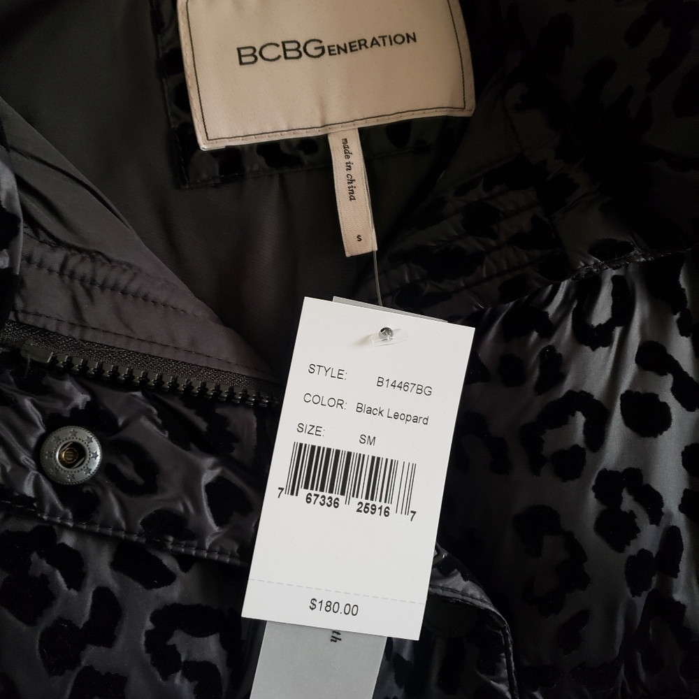 BCBG Generation Hooded Midweight Puffer Jacket S - Picture 10 of 13